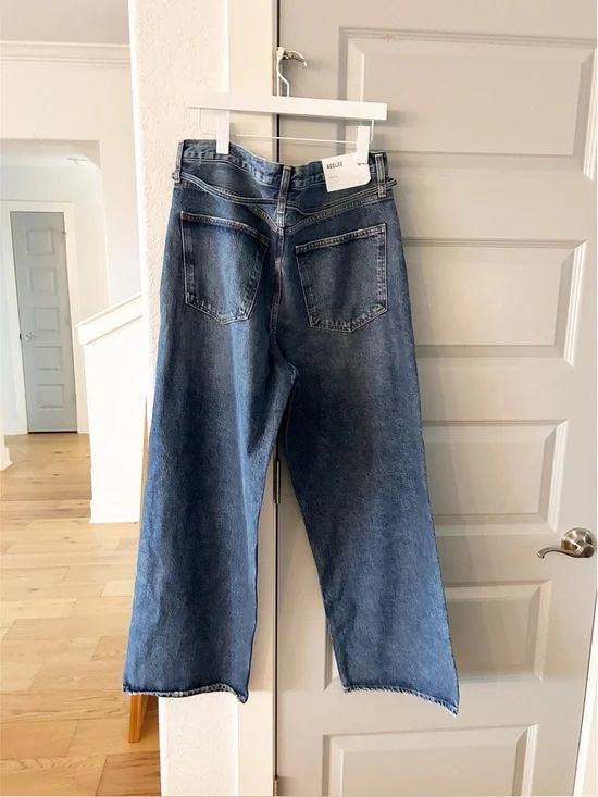 NWT Agolde Emmi Baggy Belted Jeans Intuituon - Picture 8 of 8